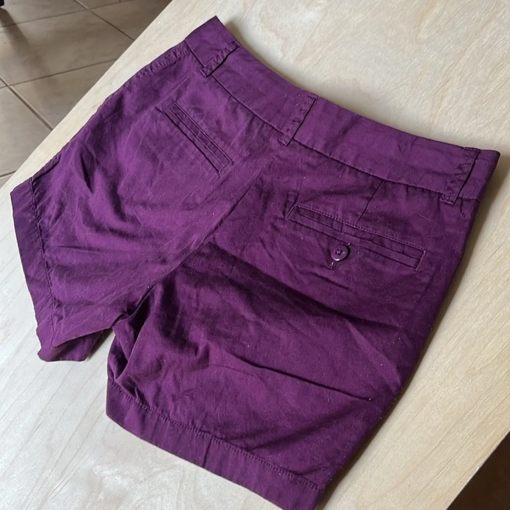 J. Crew Burgundy Chino broken-in shorts Size 4